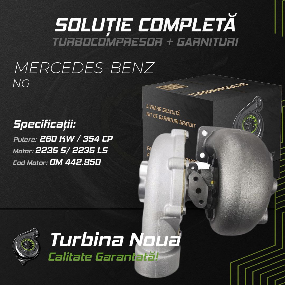 Turbina MERCEDES-BENZ NG 2235 S; 2235 LS 260 KW / 354 CP Noua - Image 2
