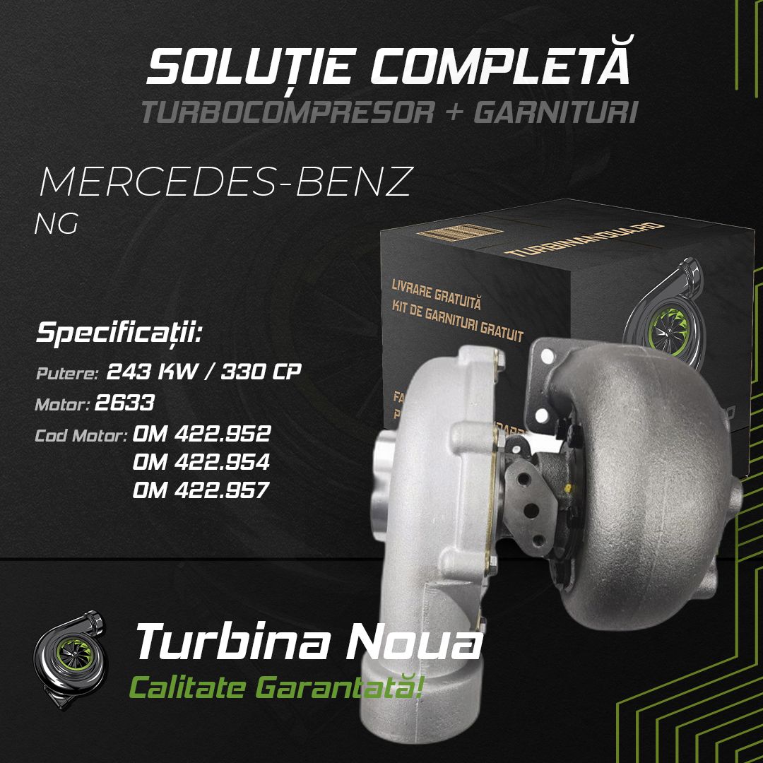 Turbina MERCEDES-BENZ NG 2633 243 KW / 330 CP Noua - Image 2