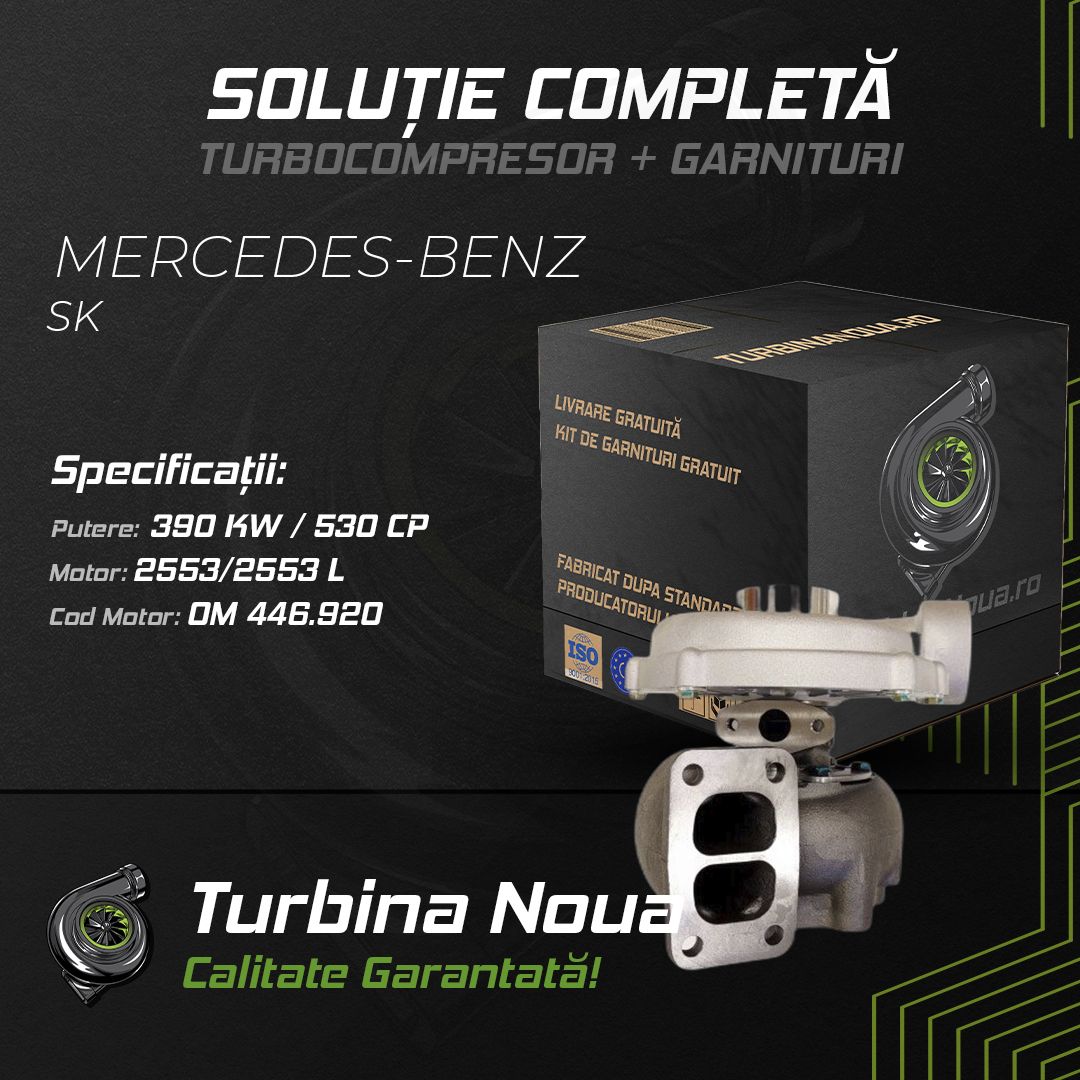 Turbina MERCEDES-BENZ SK 2553;2553 L 390 KW / 530 CP Noua - Image 2