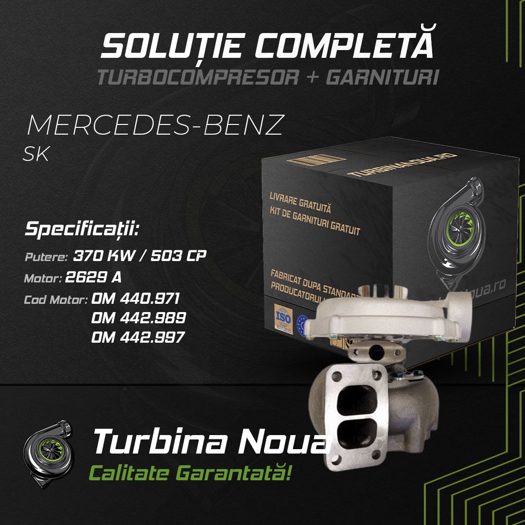 Turbina MERCEDES-BENZ SK 2629 A 370 KW / 503 CP Noua - Image 2