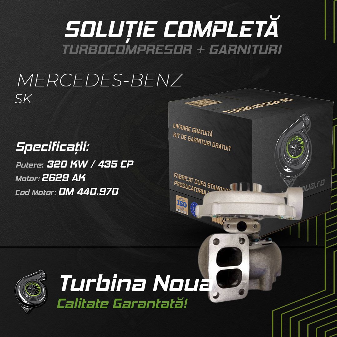 Turbina MERCEDES-BENZ SK 2629 AK 320 KW / 435 CP Noua - Image 2