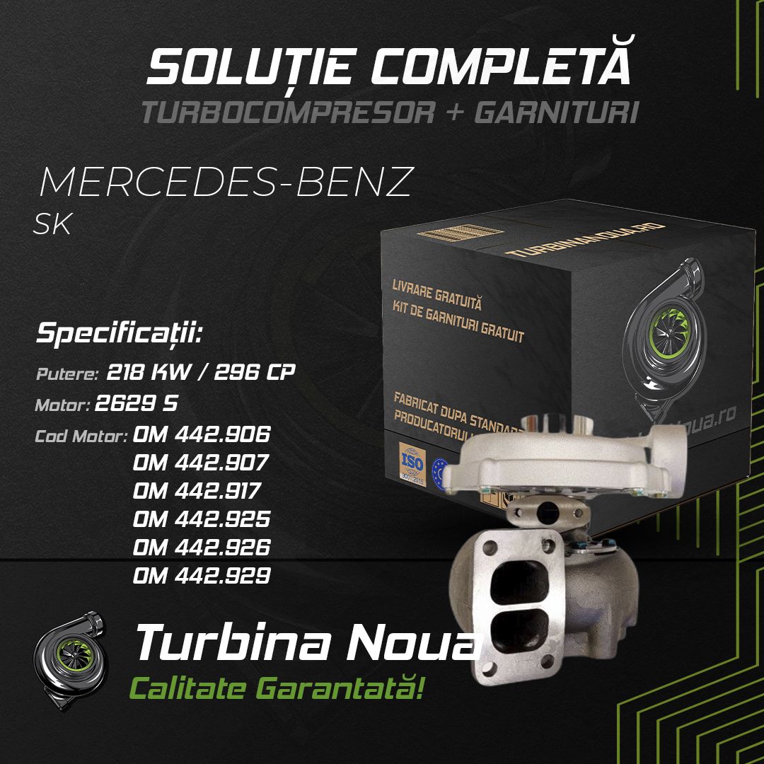 Turbina MERCEDES-BENZ SK 2629 S 218 KW / 296 CP Noua - Image 2