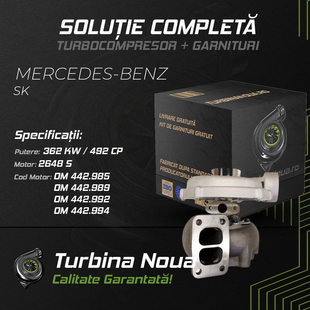 Turbina MERCEDES-BENZ SK 2648 S 362 KW / 492 CP Noua - Image 2