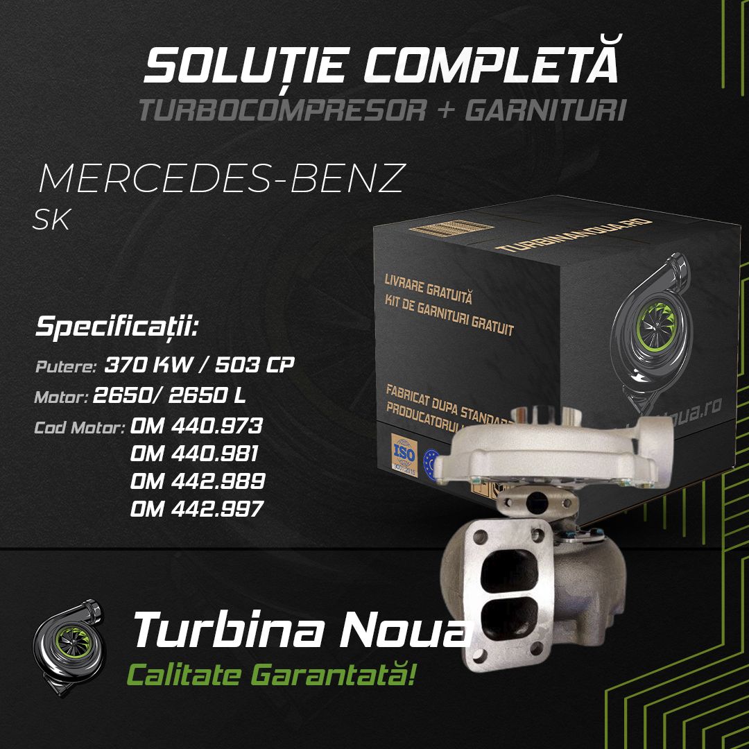 Turbina MERCEDES-BENZ SK 2650; 2650 L 370 KW / 503 CP Noua - Image 2