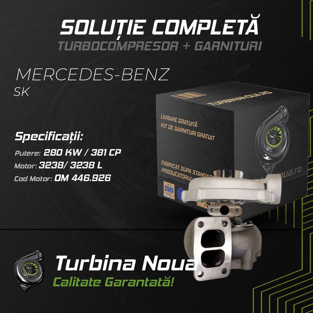Turbina MERCEDES-BENZ SK 3238; 3238 L 280 KW / 381 CP Noua - Image 2