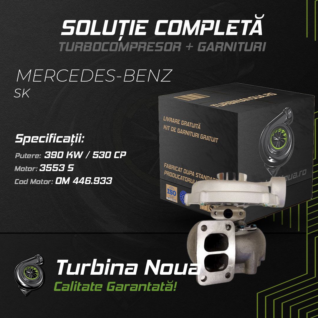 Turbina MERCEDES-BENZ SK 3553 S 390 KW / 530 CP Noua - Image 2