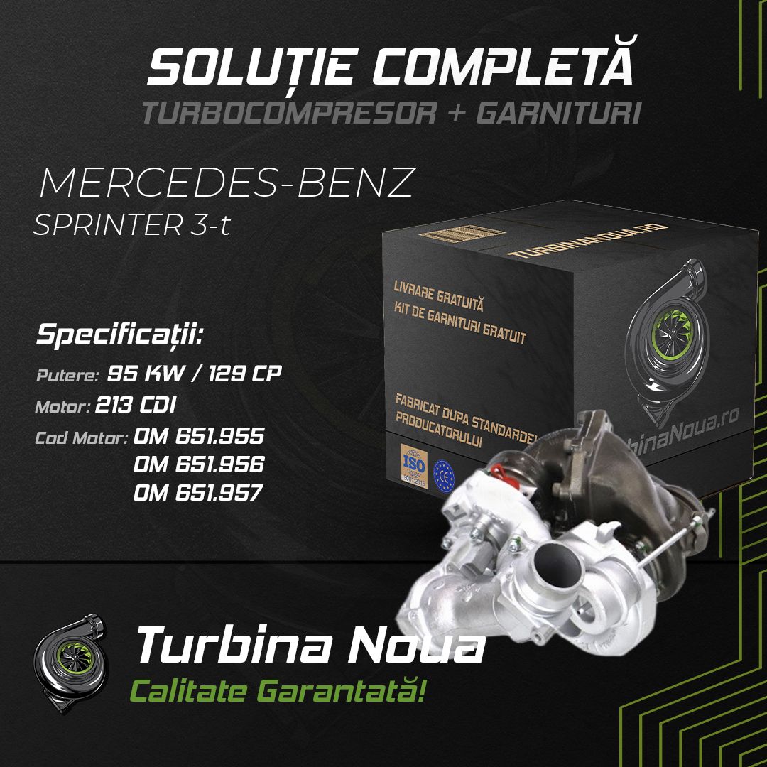 Turbina MERCEDES-BENZ SPRINTER 3-t 213 CDI 95 KW / 129 CP Noua - Image 2