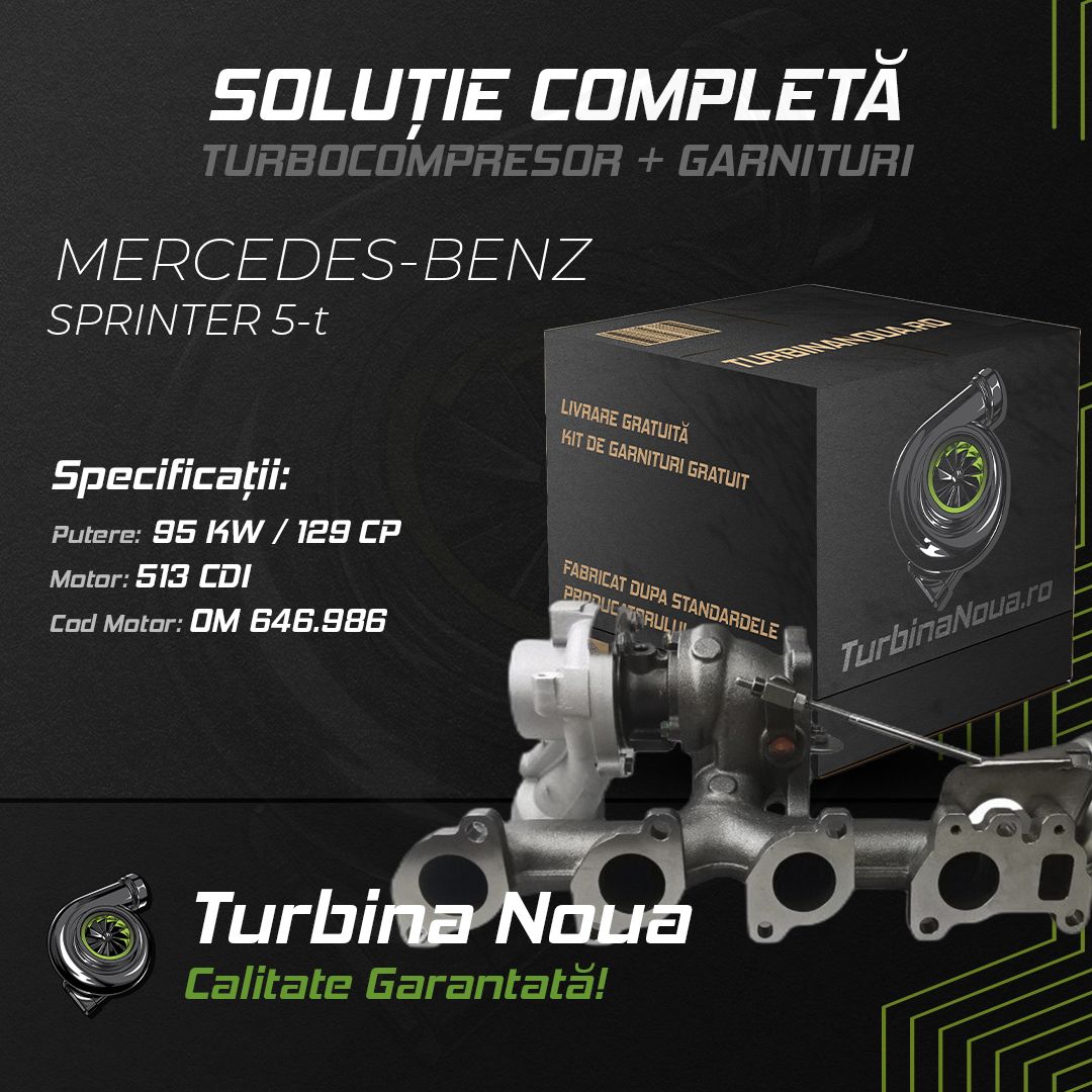 Turbina MERCEDES-BENZ SPRINTER 5-t 513 CDI 95 KW / 129 CP Noua - Image 2