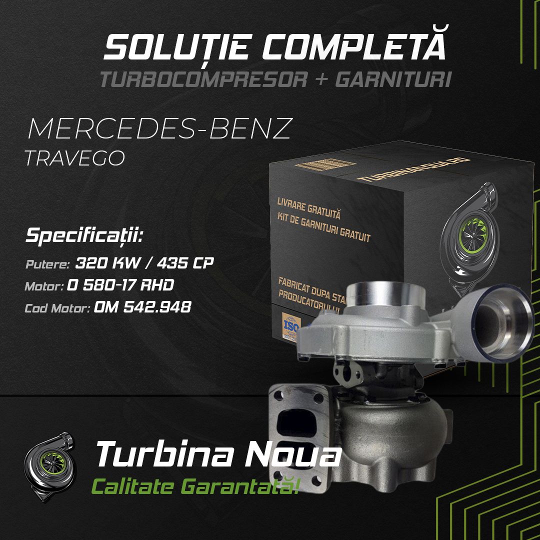 Turbina MERCEDES-BENZ TRAVEGO O 580-17 RHD 320 KW / 435 CP Noua - Image 2