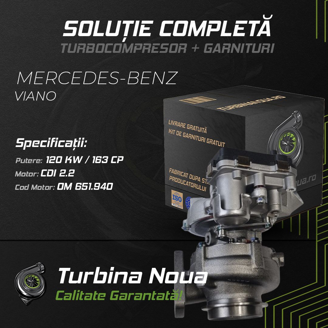 Turbina MERCEDES-BENZ VIANO CDI 2.2 120 KW / 163 CP Noua - Image 2
