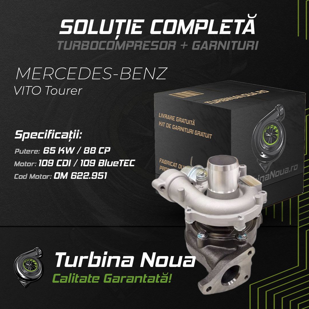 Turbina MERCEDES-BENZ VITO Tourer 109 CDI / 109 BlueTEC 65 KW / 88 CP Noua - Image 2