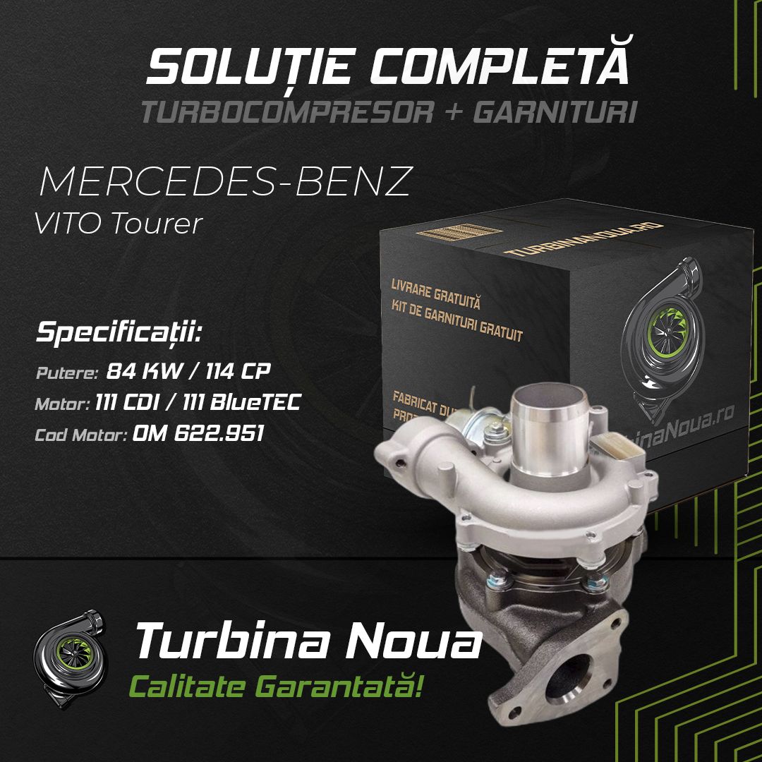 Turbina MERCEDES-BENZ VITO Tourer 111 CDI / 111 BlueTEC 84 KW / 114 CP Noua - Image 2