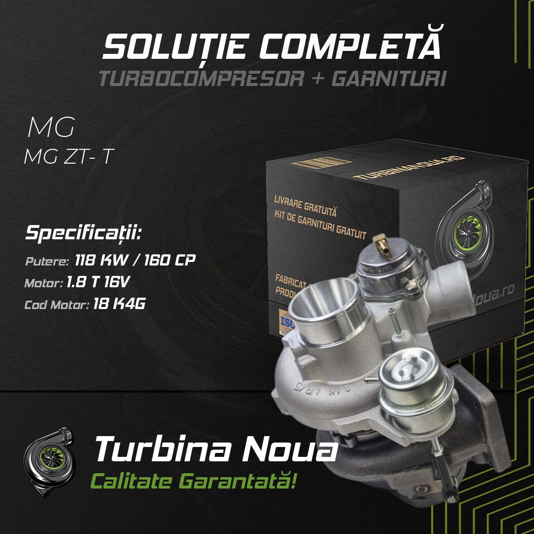 Turbina MG MG ZT- T 1.8 T 16V 118 KW / 160 CP Noua - Image 2