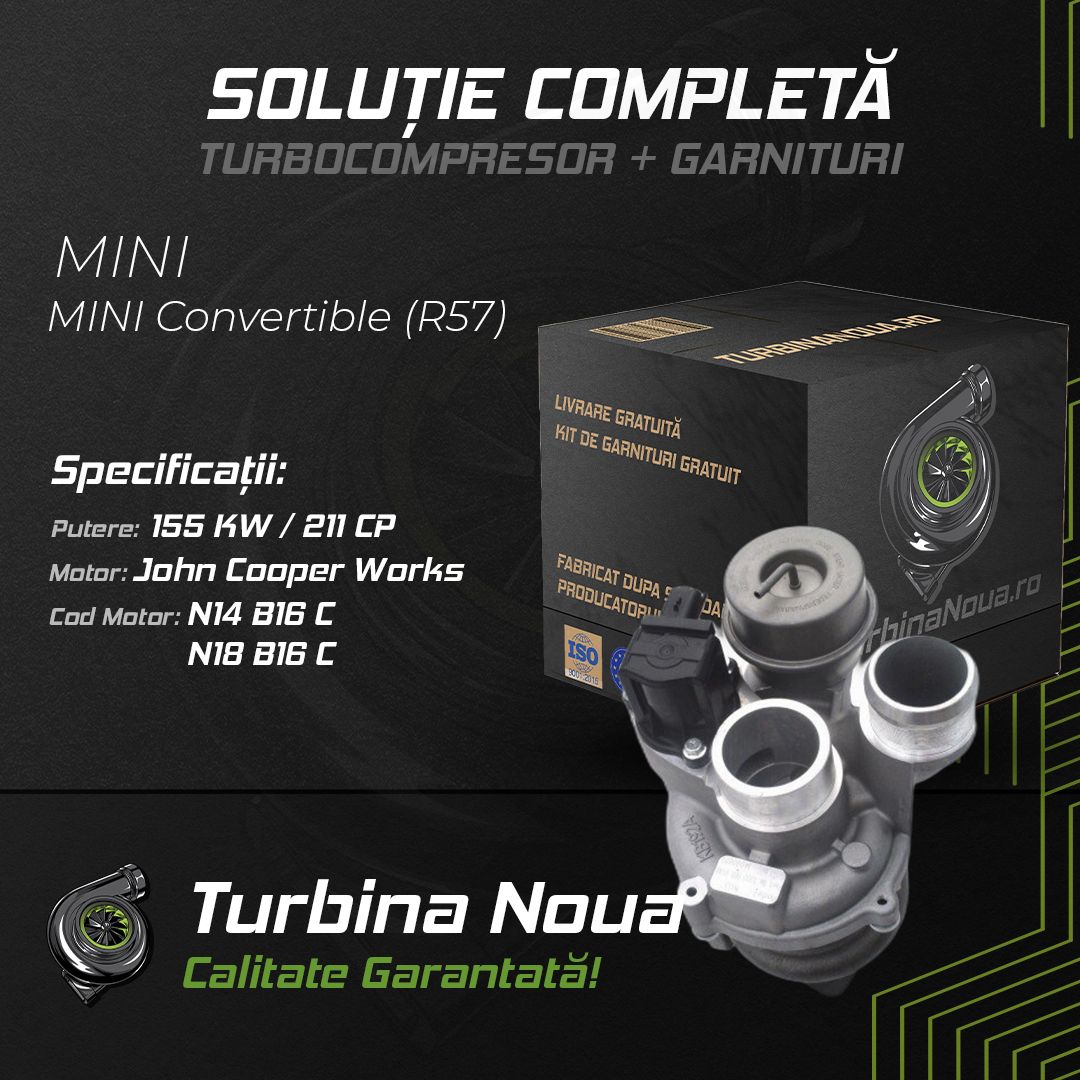 Turbina MINI MINI Convertible John Cooper Works 155 KW / 211 CP Noua - Image 2
