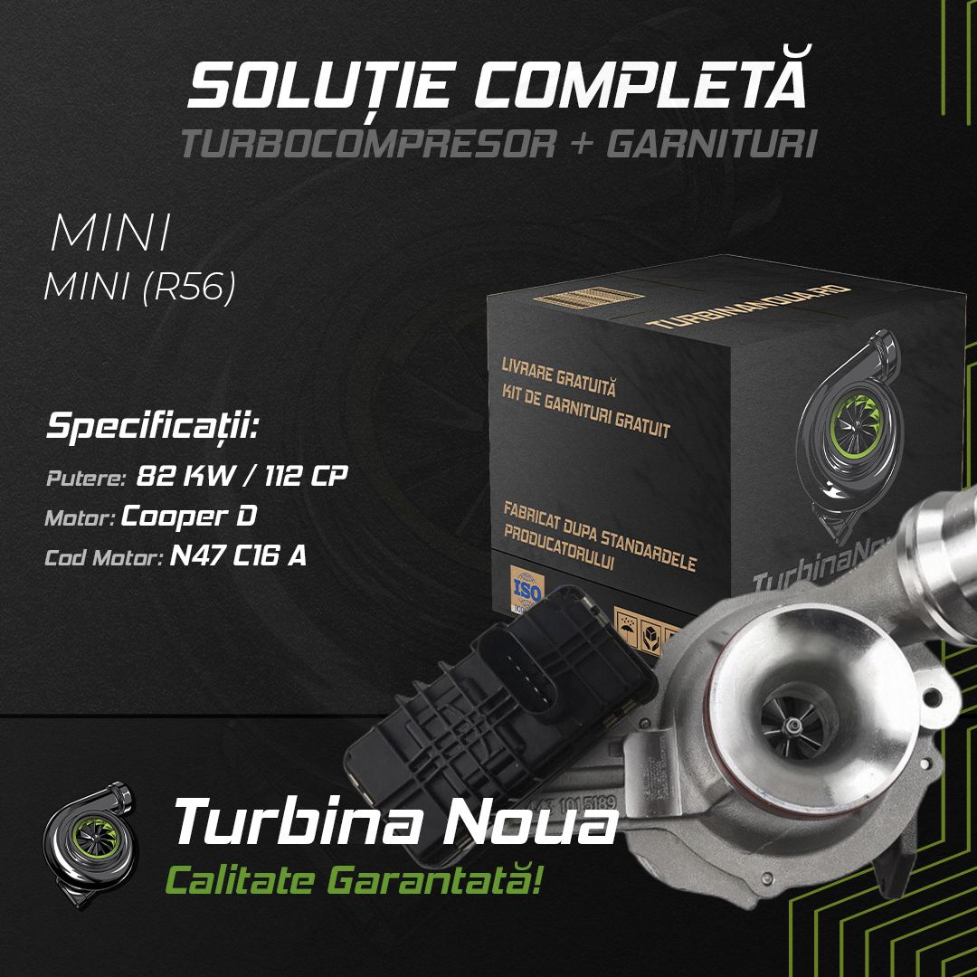 Turbina MINI MINI Cooper D 82 KW / 112 CP Noua - Image 2