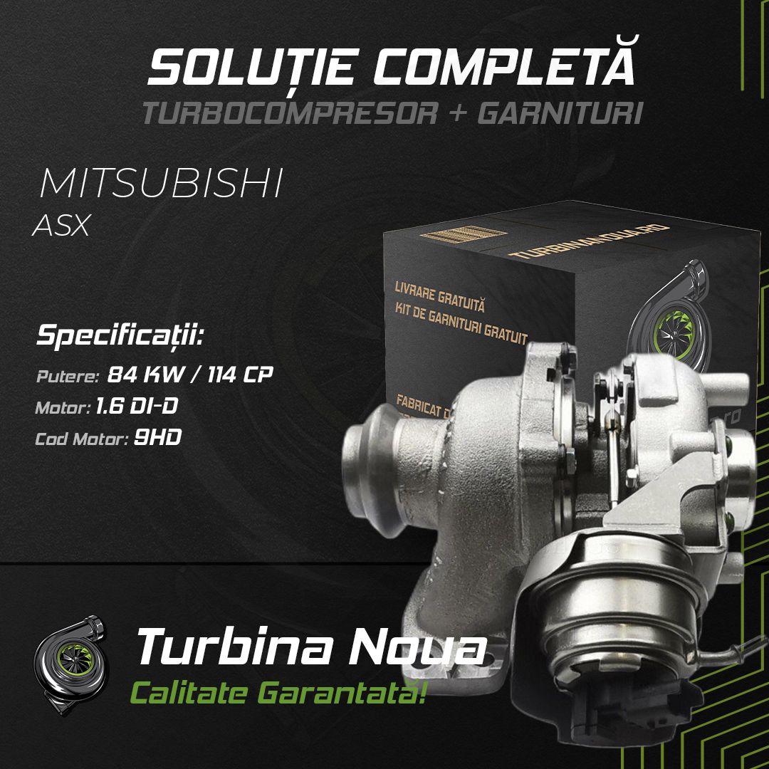 Turbina MITSUBISHI ASX 1.6 DI-D 84 KW / 114 CP Noua - Image 2