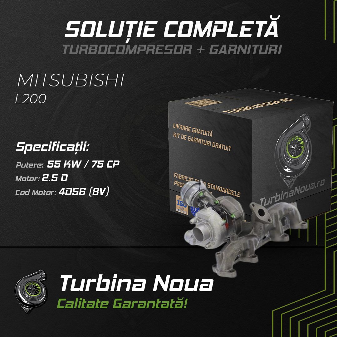 Turbina MITSUBISHI L200 2.5 D 55 KW / 75 CP Noua - Image 2