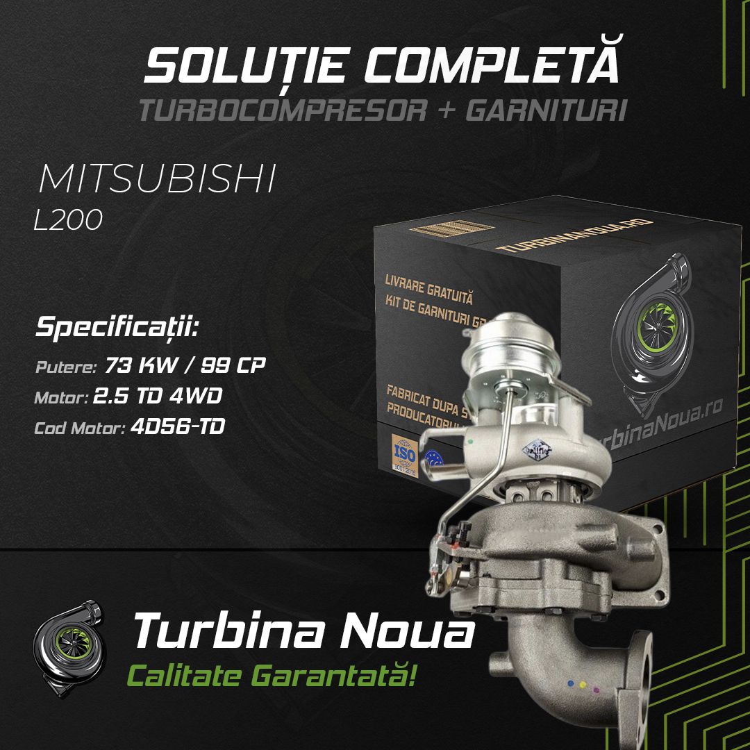 Turbina MITSUBISHI L200 2.5 TD 4WD 73 KW / 99 CP Noua - Image 2