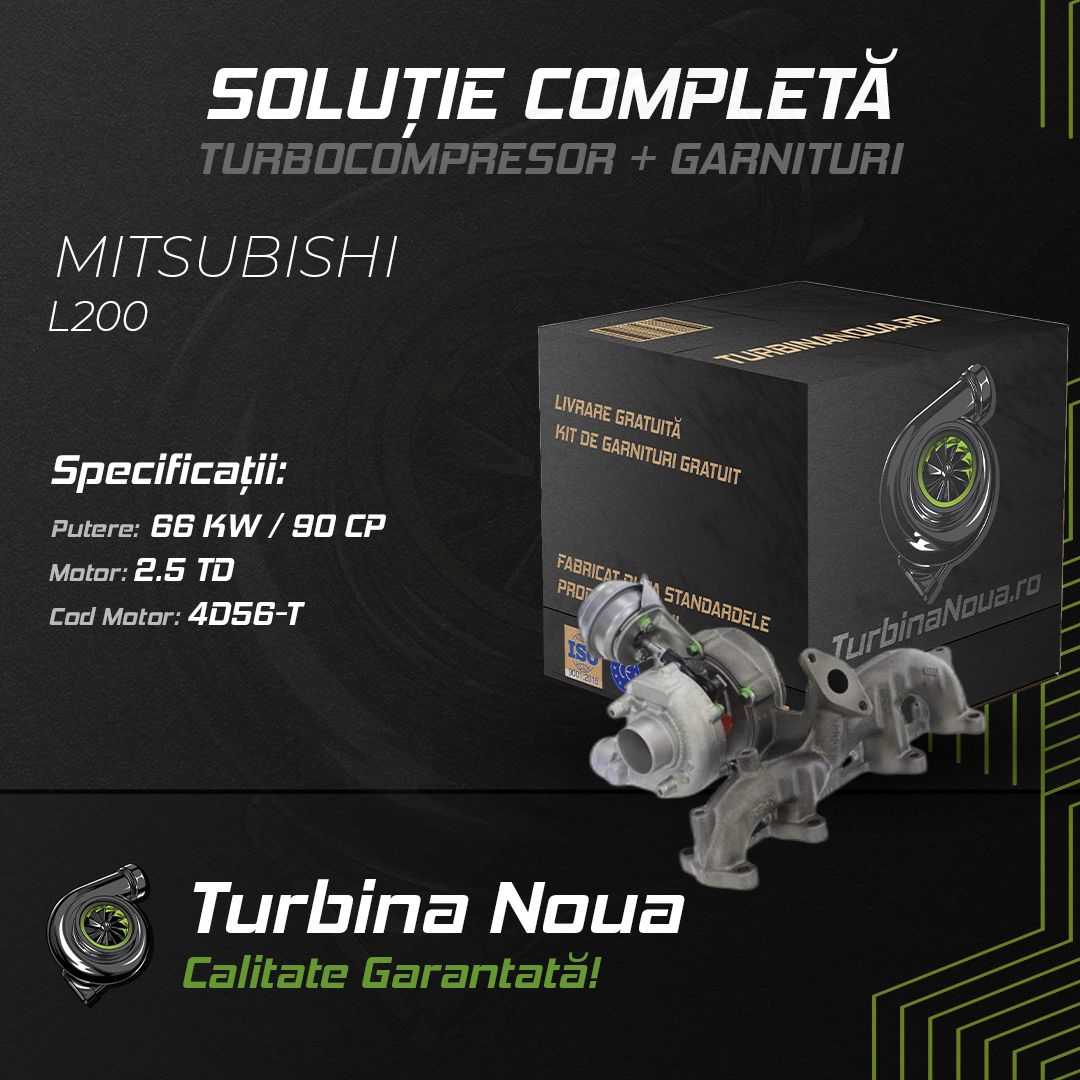 Turbina MITSUBISHI L200 2.5 TD 66 KW / 90 CP Noua - Image 2