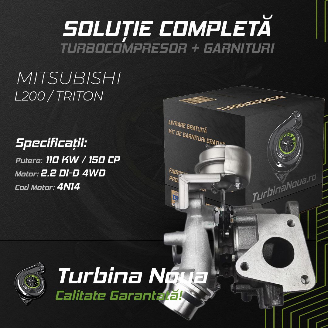 Turbina MITSUBISHI L200 / TRITON 2.2 DI-D 4WD 110 KW / 150 CP Noua - Image 2