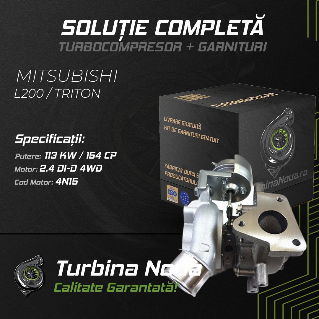 Turbina MITSUBISHI L200 / TRITON 2.4 DI-D 4WD 113 KW / 154 CP Noua - Image 2