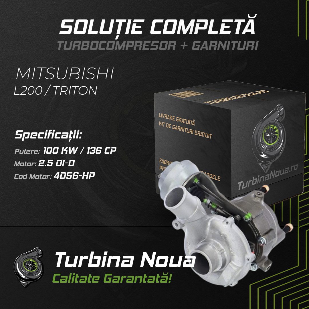 Turbina MITSUBISHI L200 / TRITON 2.5 DI-D 100 KW / 136 CP Noua - Image 2