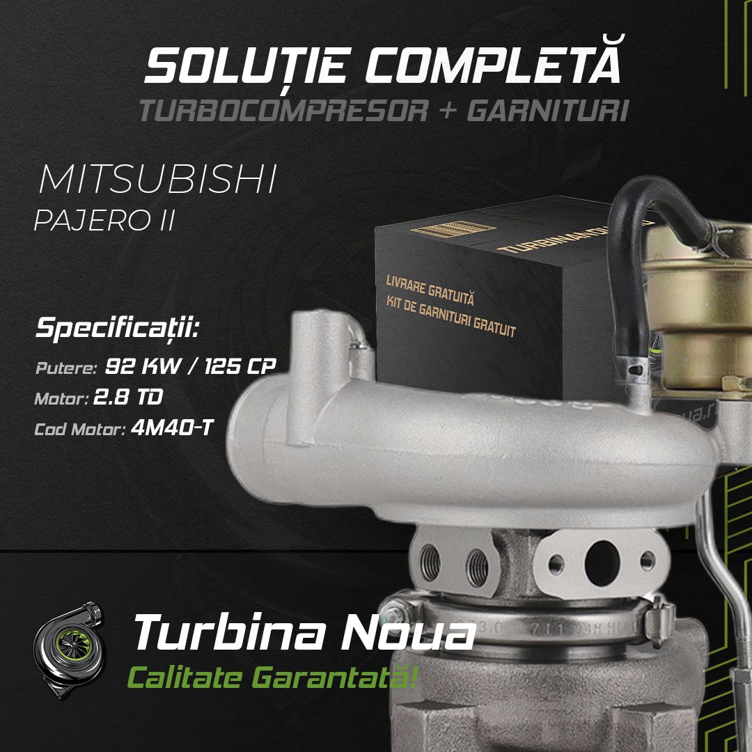 Turbina MITSUBISHI PAJERO II 2.8 TD 92 KW / 125 CP Noua - Image 2