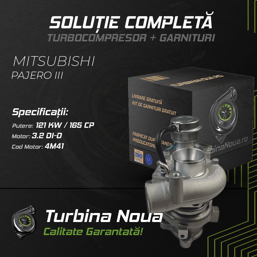 Turbina MITSUBISHI PAJERO III 3.2 DI-D 121 KW / 165 CP Noua - Image 2