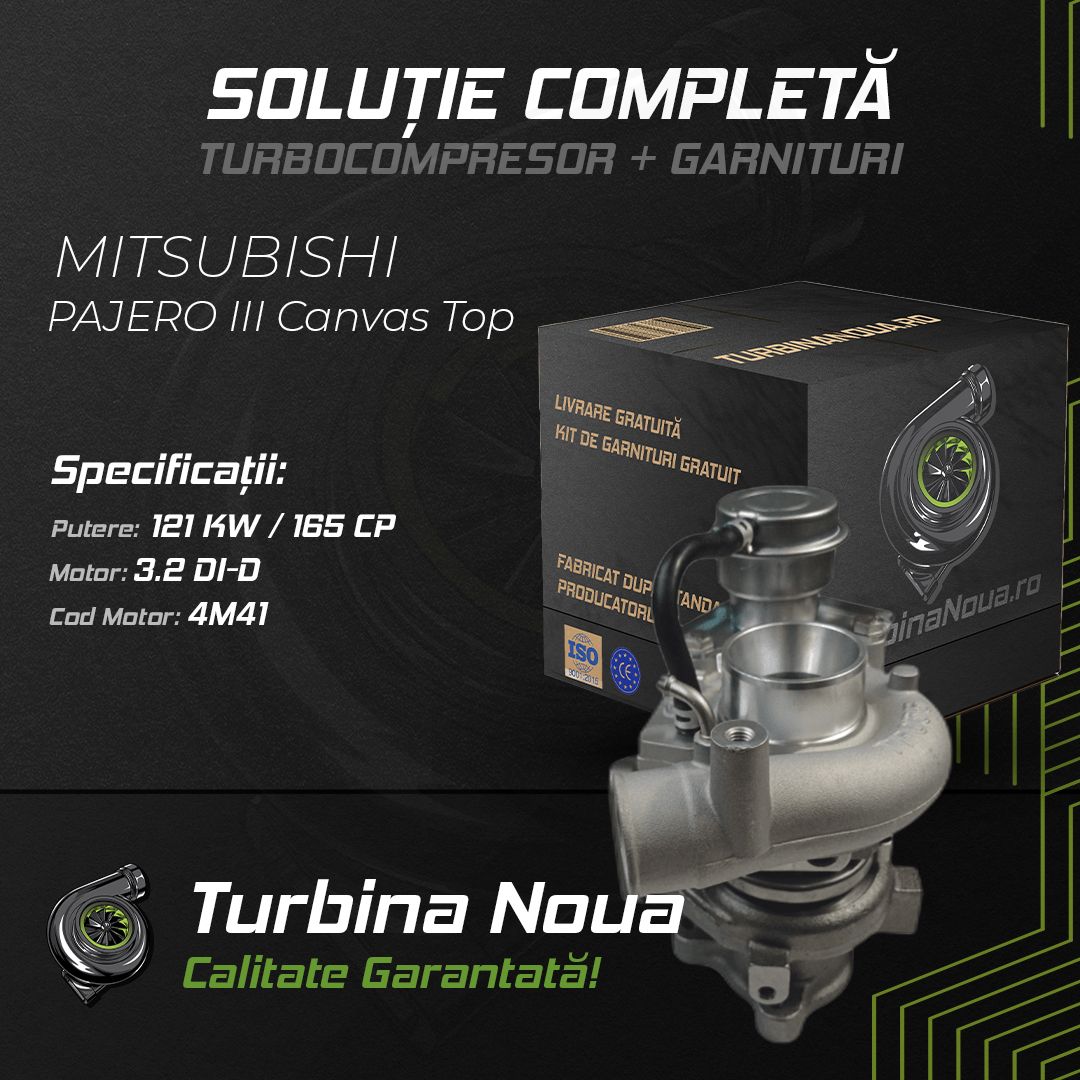 Turbina MITSUBISHI PAJERO III Canvas Top 3.2 DI-D 121 KW / 165 CP Noua - Image 2