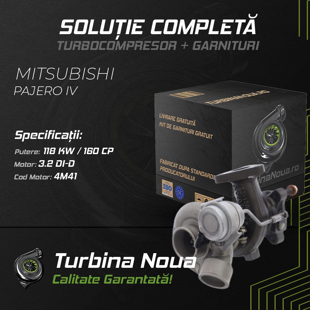 Turbina MITSUBISHI PAJERO IV 3.2 DI-D 118 KW / 160 CP Noua - Image 2
