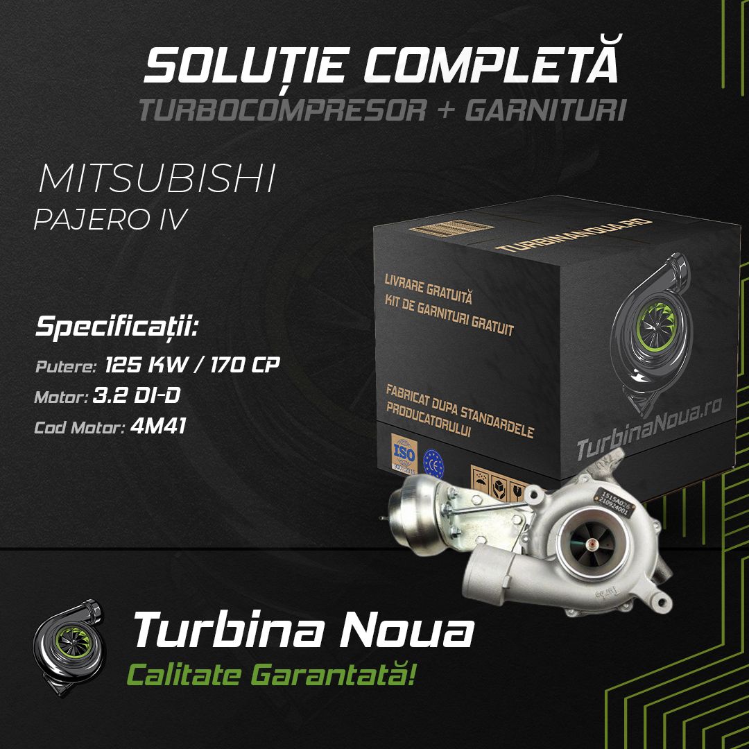 Turbina MITSUBISHI PAJERO IV 3.2 DI-D 125 KW / 170 CP Noua - Image 2