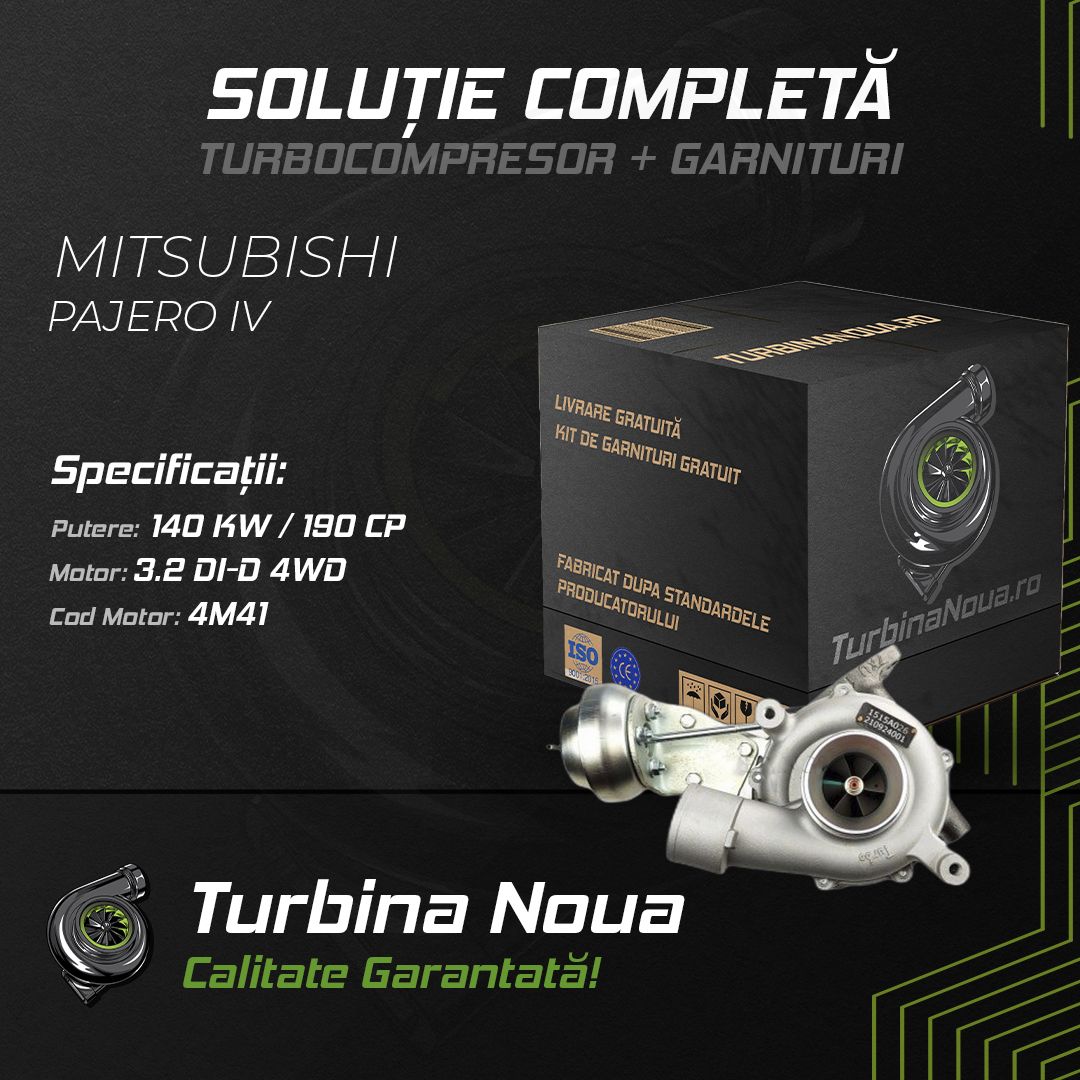 Turbina MITSUBISHI PAJERO IV 3.2 DI-D 4WD 140 KW / 190 CP Noua - Image 2