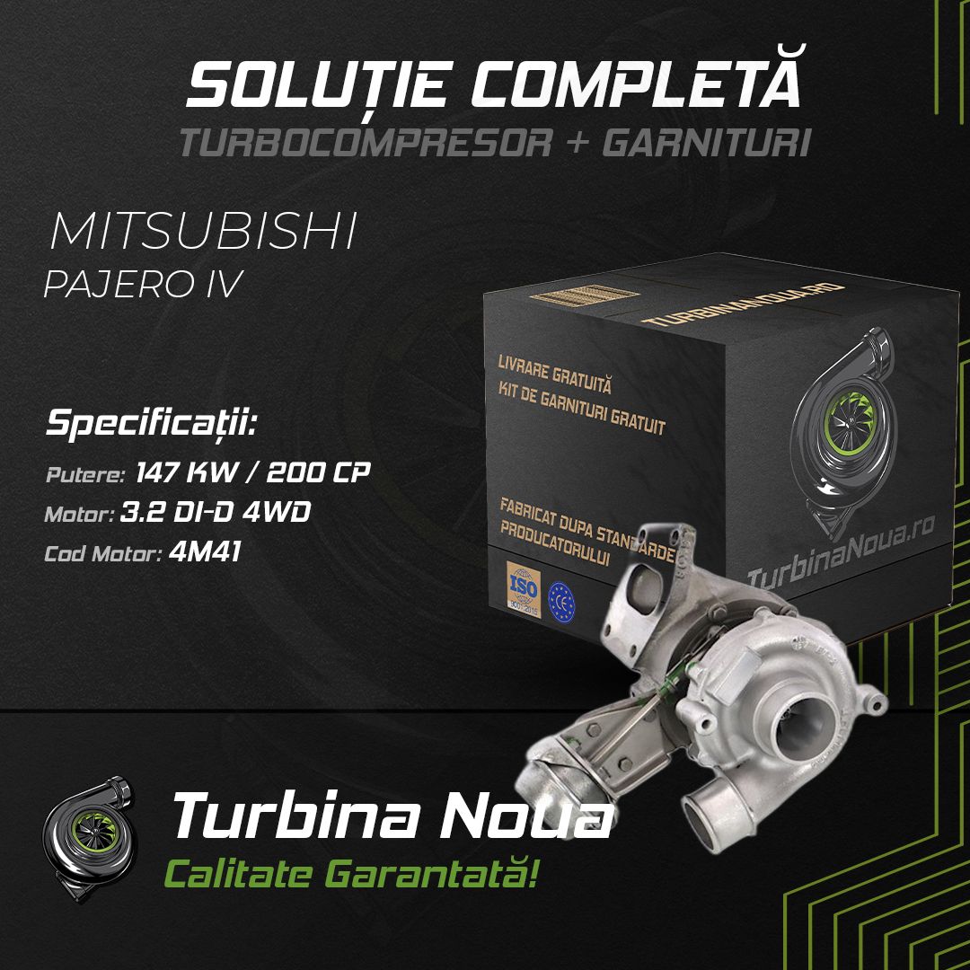 Turbina MITSUBISHI PAJERO IV 3.2 DI-D 4WD 147 KW / 200 CP Noua - Image 2