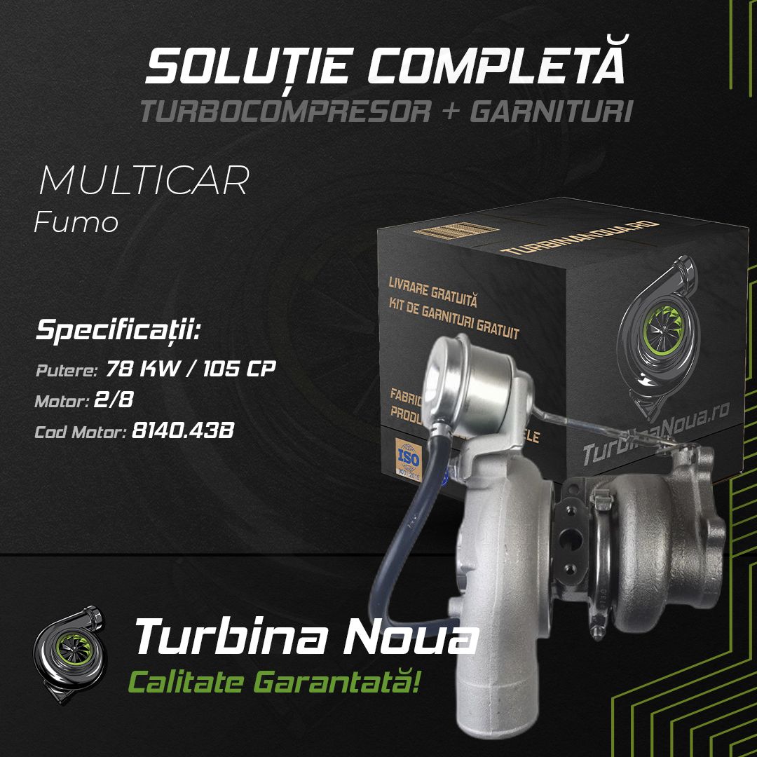 Turbina MULTICAR Fumo 2;8 78 KW / 105 CP Noua - Image 2
