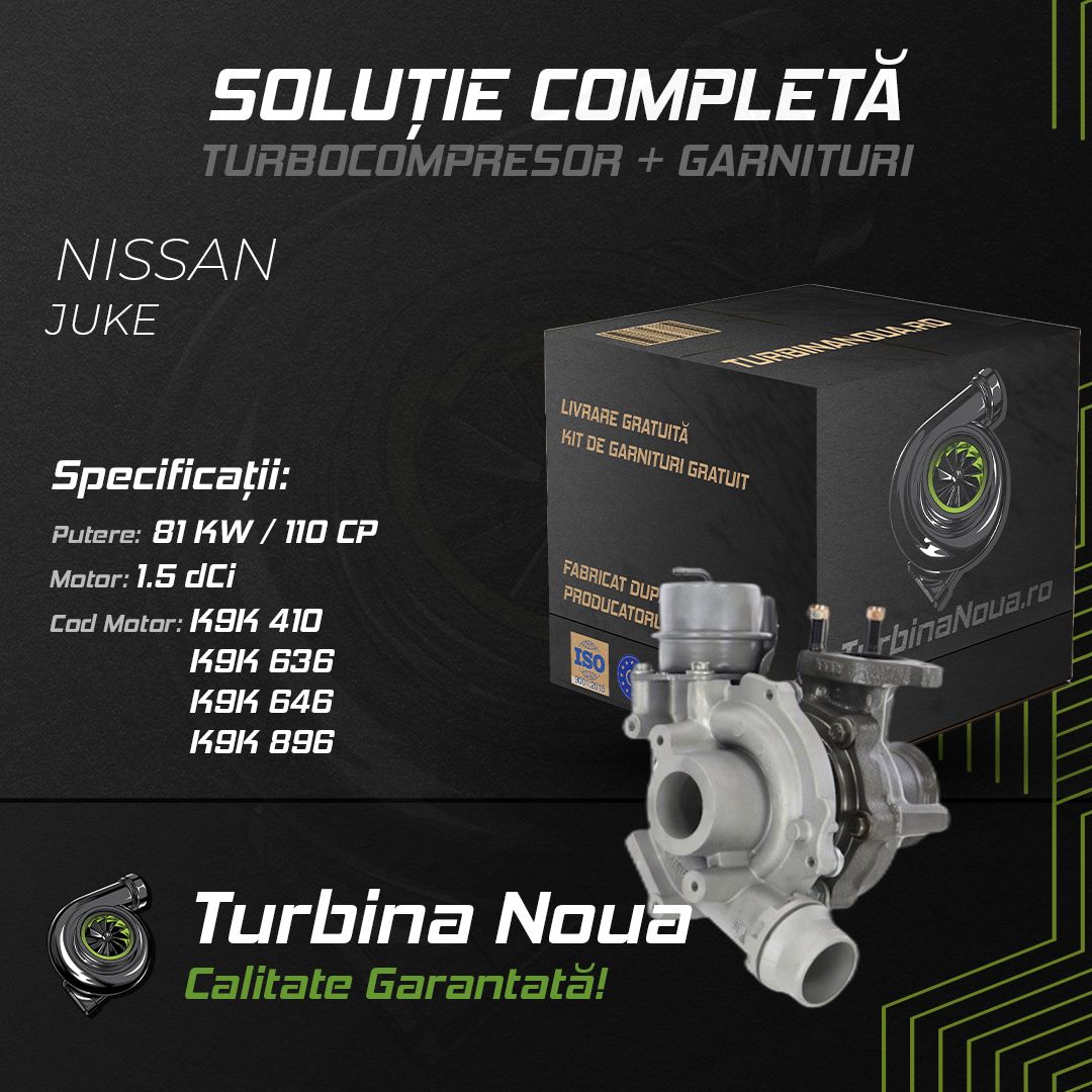 Turbina NISSAN JUKE 1.5 dCi 81 KW / 110 CP Noua - Image 2