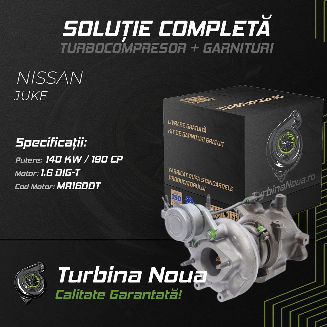 Turbina NISSAN JUKE 1.6 DIG-T 140 KW / 190 CP Noua - Image 2