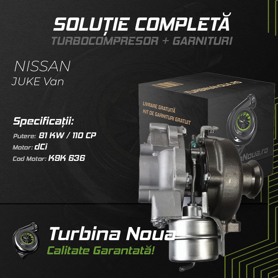Turbina NISSAN JUKE Van dCi 81 KW / 110 CP Noua - Image 2