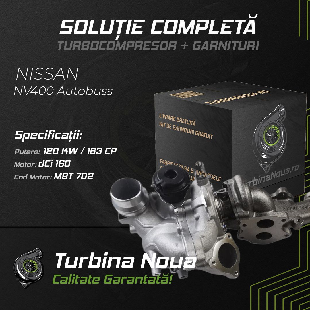 Turbina NISSAN NV400 Autobuss dCi 160 120 KW / 163 CP Noua - Image 2