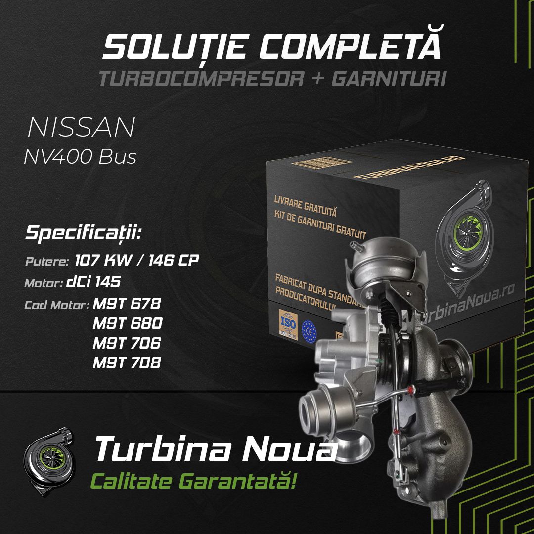Turbina NISSAN NV400 Bus dCi 145 107 KW / 146 CP Noua - Image 2