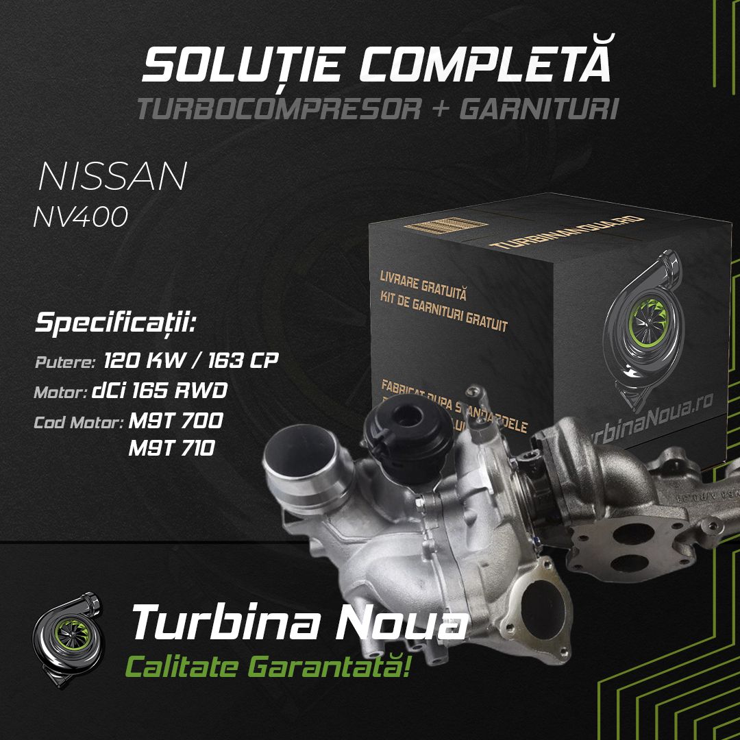 Turbina NISSAN NV400 dCi 165 RWD 120 KW / 163 CP Noua - Image 2