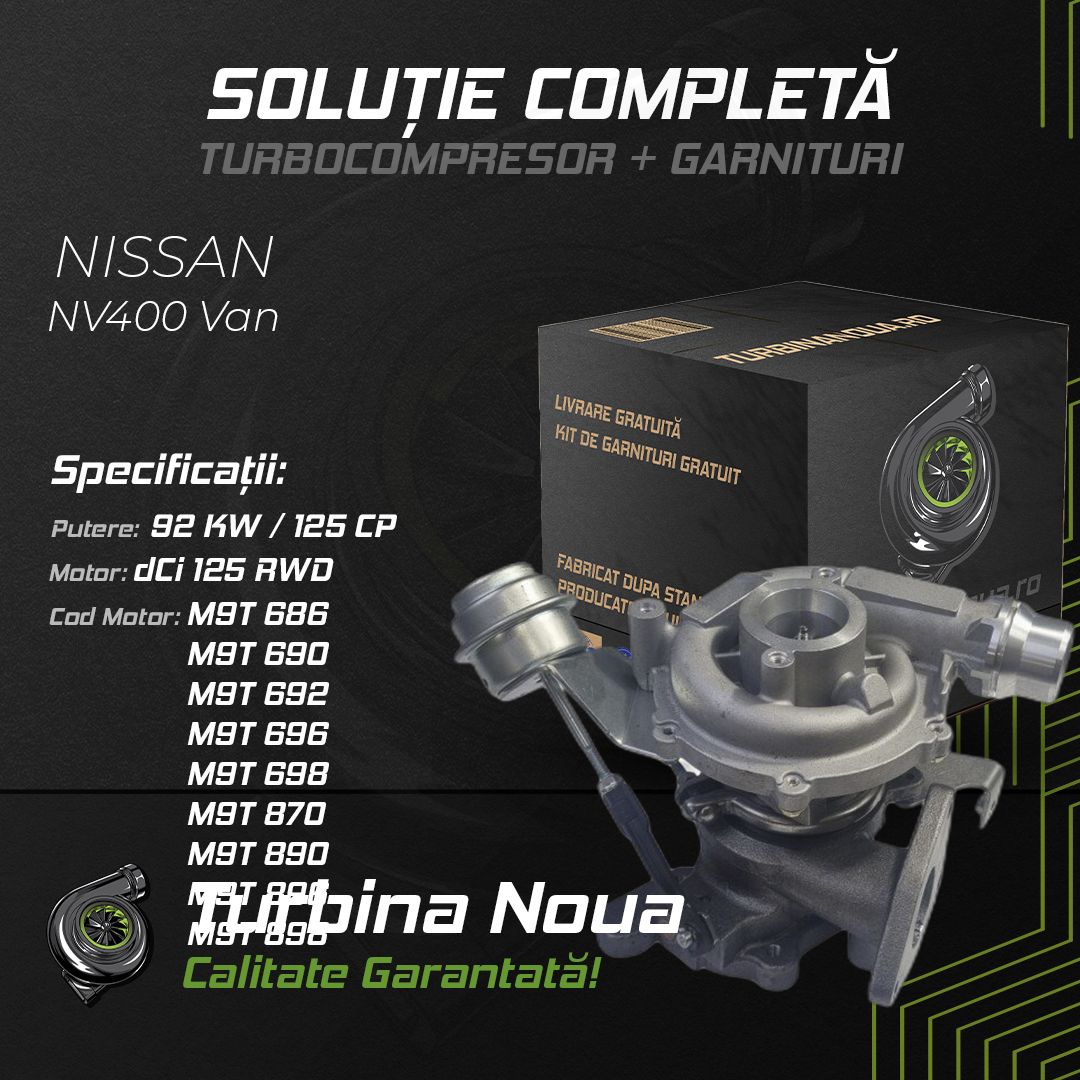 Turbina NISSAN NV400 Van dCi 125 RWD 92 KW / 125 CP Noua - Image 2