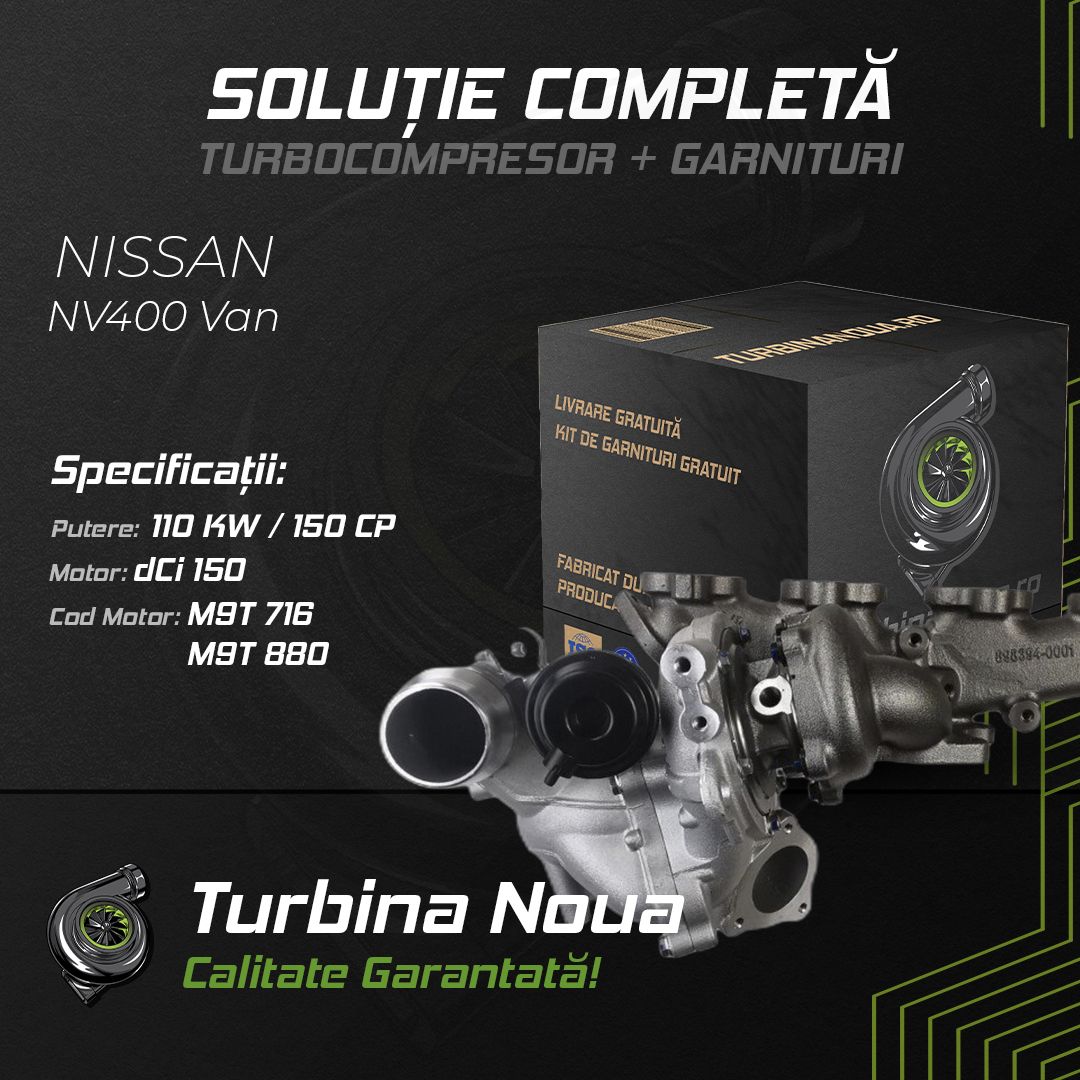 Turbina NISSAN NV400 Van dCi 150 110 KW / 150 CP Noua - Image 2