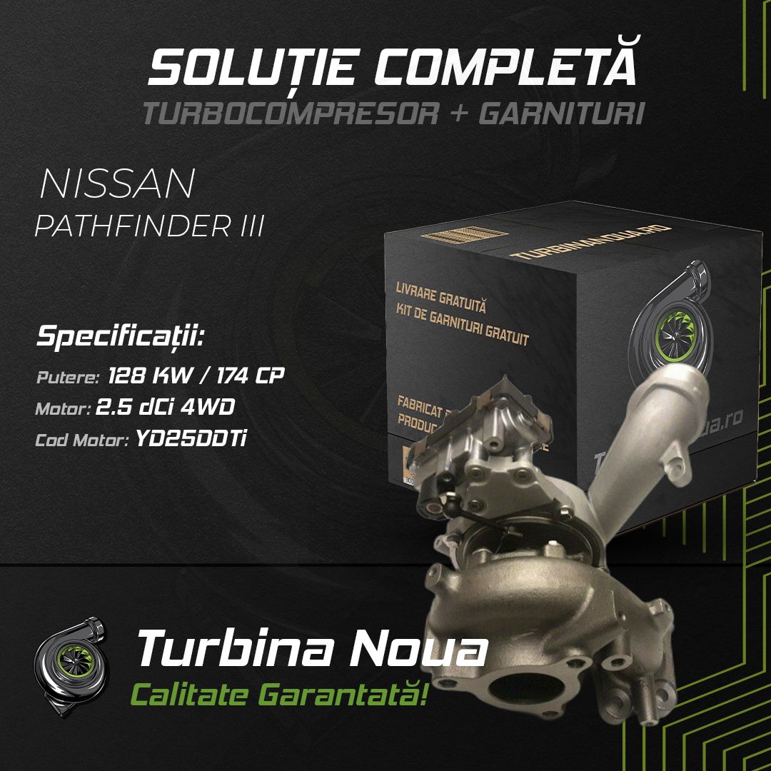 Turbina NISSAN PATHFINDER III 2.5 dCi 4WD 128 KW / 174 CP Noua - Image 2