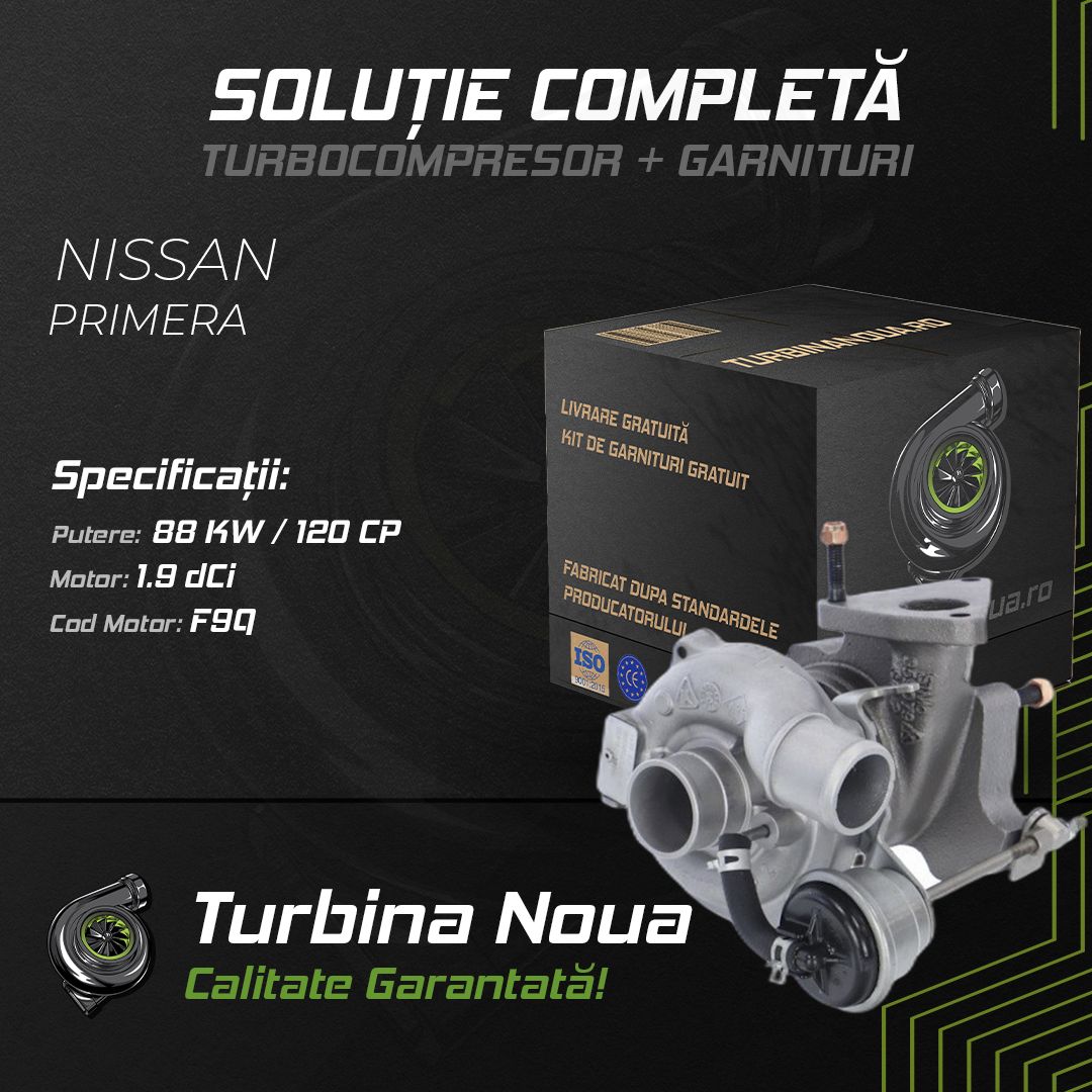 Turbina NISSAN PRIMERA 1.9 dCi 88 KW / 120 CP Noua - Image 2