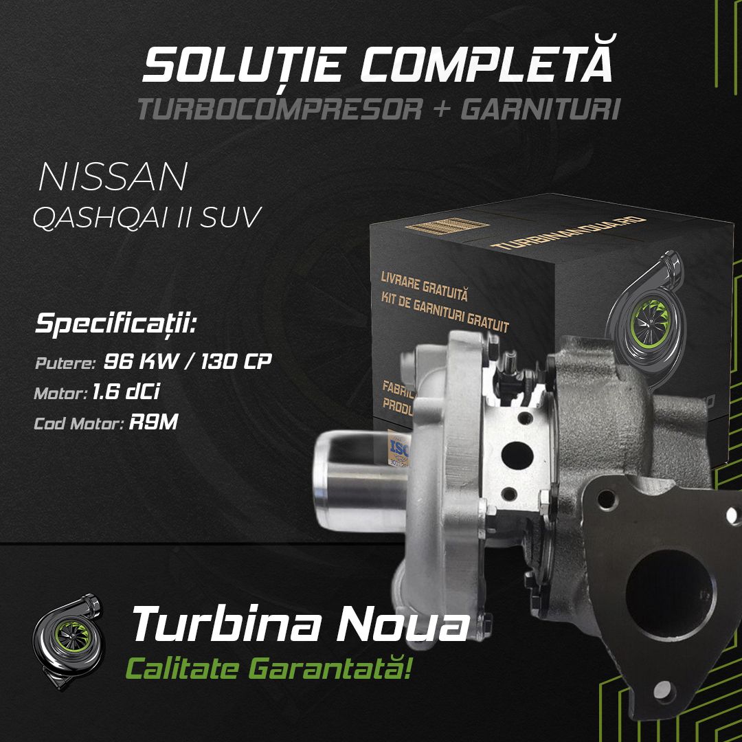 Turbina NISSAN QASHQAI II SUV 1.6 dCi 96 KW / 130 CP Noua - Image 2