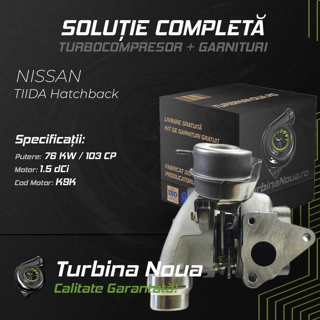 Turbina NISSAN TIIDA Hatchback 1.5 dCi 76 KW / 103 CP Noua - Image 2