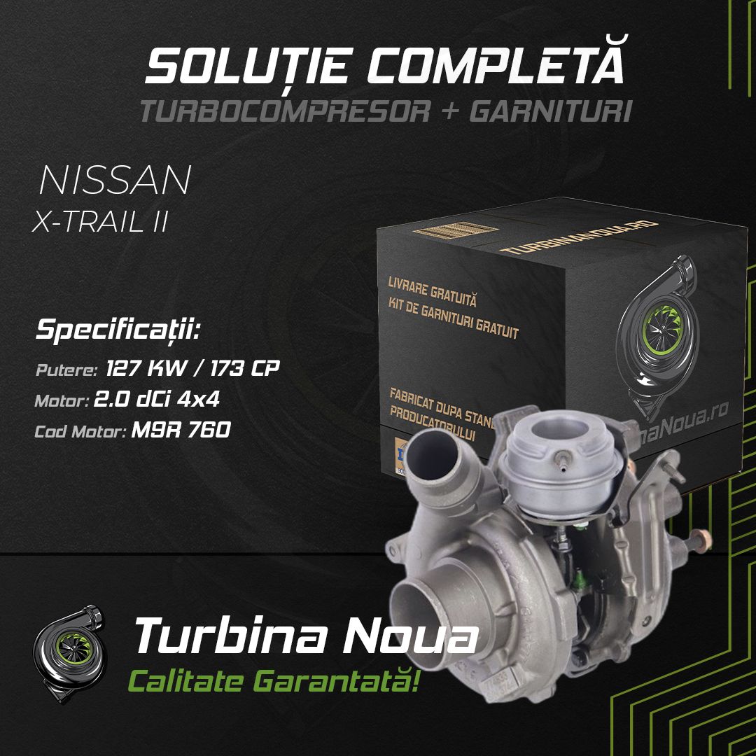 Turbina NISSAN X-TRAIL II 2.0 dCi 4x4 127 KW / 173 CP Noua - Image 2