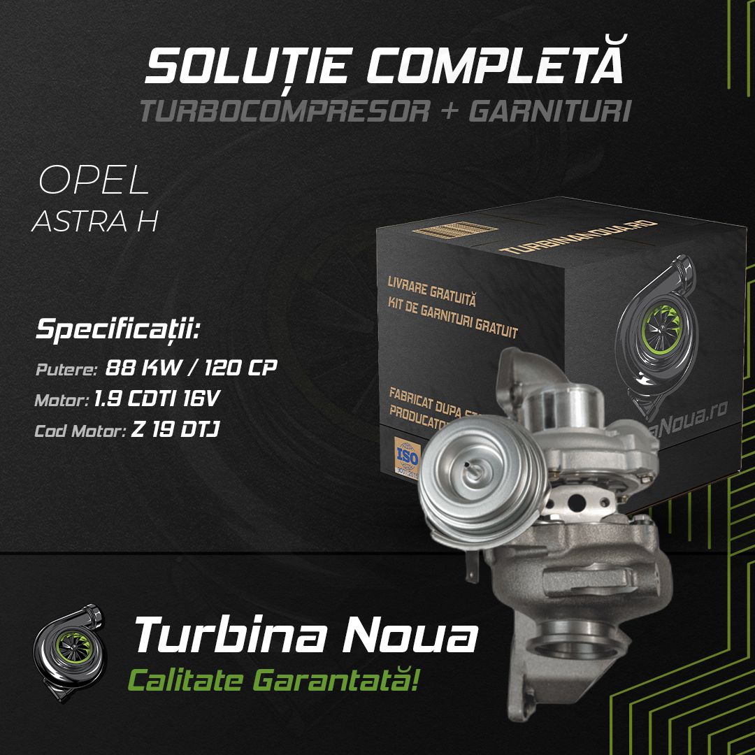 Turbina OPEL ASTRA H 1.9 CDTI 16V 88 KW / 120 CP Noua - Image 2