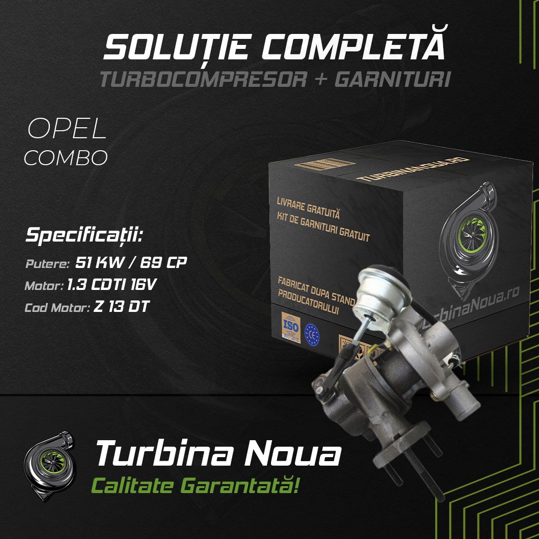 Turbina OPEL COMBO 1.3 CDTI 16V 51 KW / 69 CP Noua - Image 2
