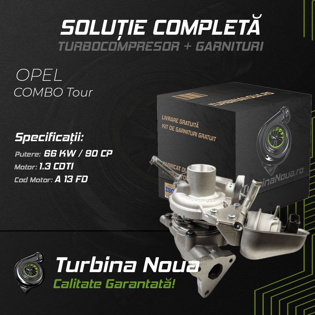 Turbina OPEL COMBO Tour 1.3 CDTI 66 KW / 90 CP Noua - Image 2